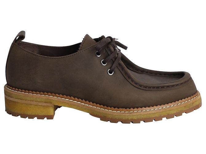 Derby stringata Max Mara Weekend in pelle marrone