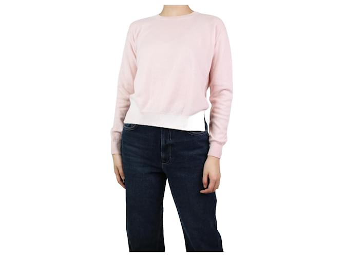 Alexandra Golovanoff Pale pink crewneck sweater - size M Cashmere  ref.1085166