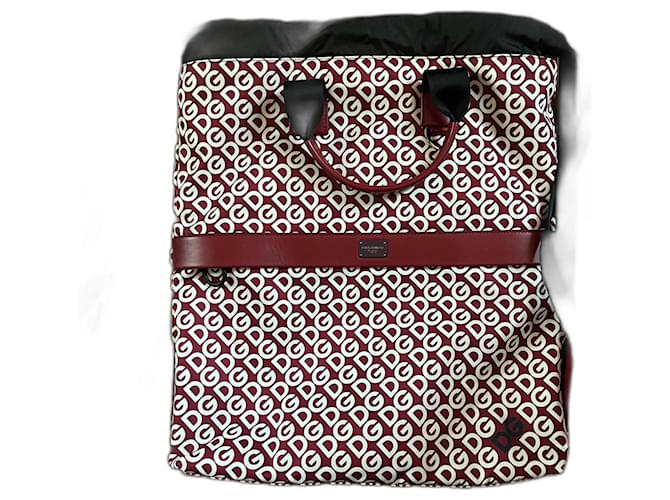 Dolce & Gabbana Drawstring backpack - Dolce & Gabbana Backpack Red Polyamide  ref.1085437