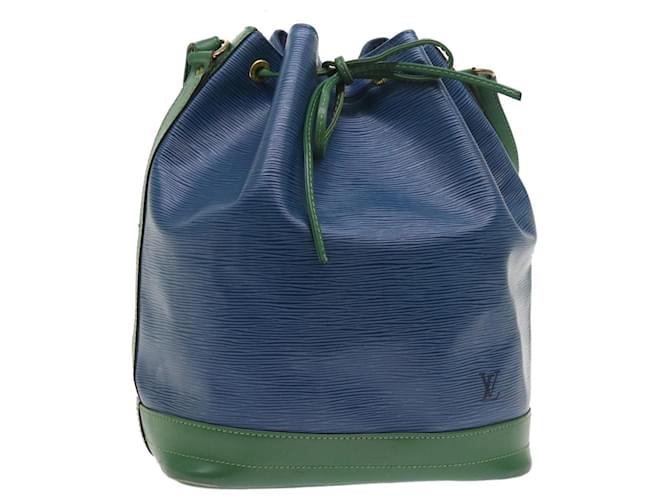 LOUIS VUITTON Epi Bicolor Noe Shoulder Bag Green Blue M44044 LV Auth 54646 Leather  ref.1085578