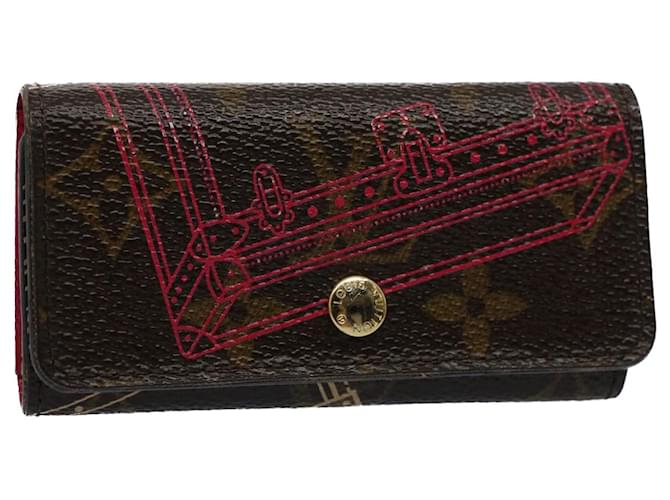 LOUIS VUITTON Trunk Multicles 4 Key case 2014 Christmas Only M58509 auth 53856 Monogram Cloth  ref.1085624