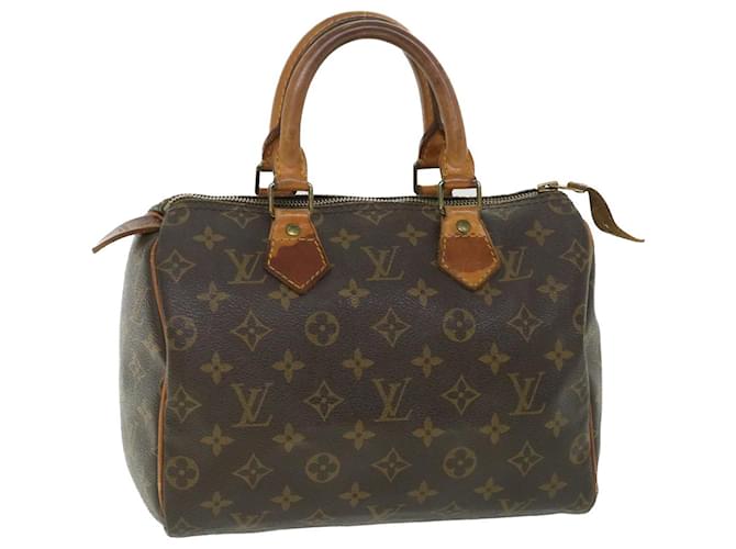 Louis Vuitton Monogram Speedy 25 Hand Bag M41528 LV Auth 55002 Cloth  ref.1085673