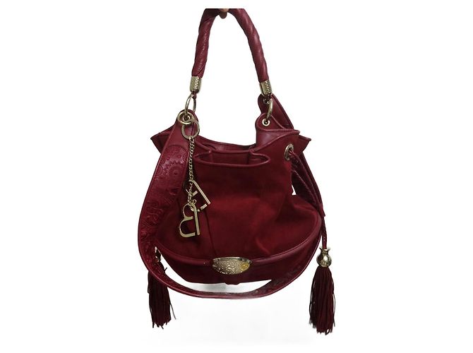 Lancel Paris Bolso Le Brigitte Bardot Edición Limitada Saint Tropez Roja Burdeos