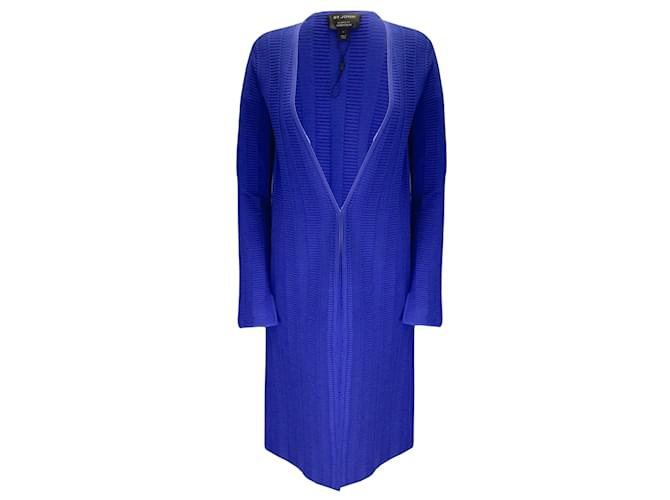 Autre Marque St. John Royal Blue 2020 Viscose Knit Long Cardigan Sweater  ref.1085800