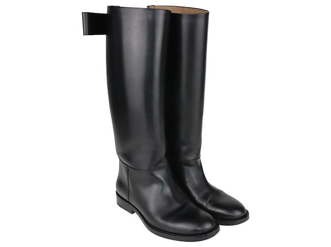 Bottega Veneta Black Knee High Boots Leather  ref.1085856