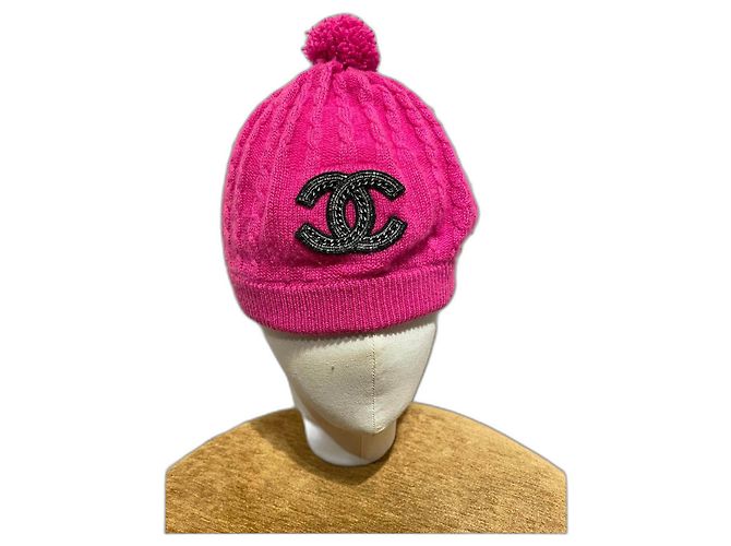 Gorro Chanel Rosa de Cachemira