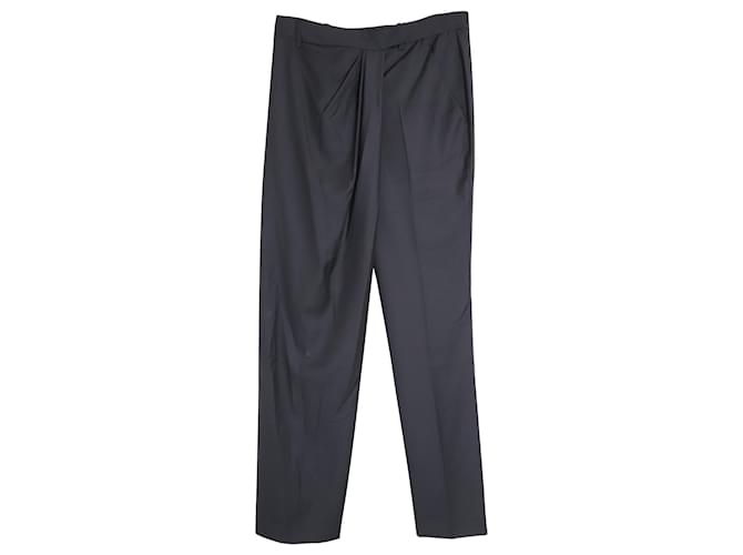 Alexander McQueen Trousers in Black Virgin Wool  ref.1085888