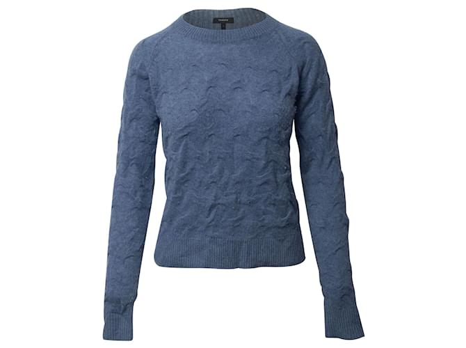 Theory Knit Sweater in Blue Cashmere  Wool  ref.1085896
