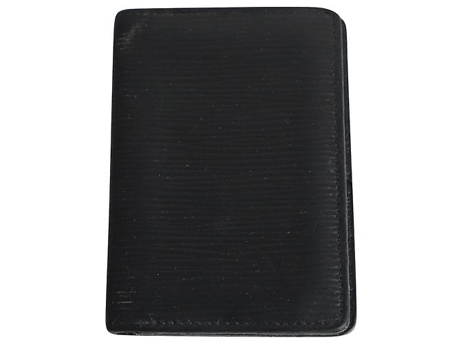 Organizer tascabile Louis Vuitton in pelle nera Nero
