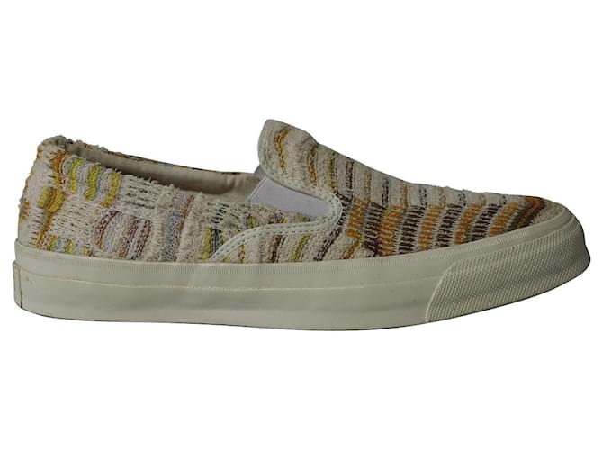 Missoni x Converse Deckstar Slip-On-Sneaker aus mehrfarbiger Baumwolle Mehrfarben  ref.1085938