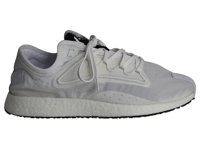 Y3 Adidas Y-3 Raito Racer Low Top Sneakers in White Polyester  ref.1085987