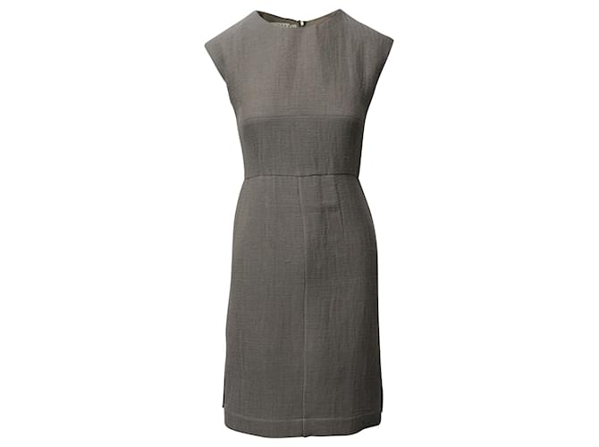 Marni Sheath Dress in Grey Linen  ref.1086002