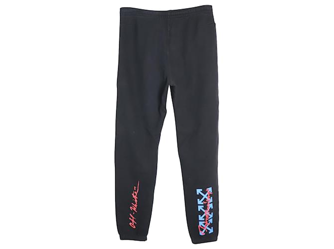 Off White Off-White Kissing Track Pants in Black Cotton  ref.1086029