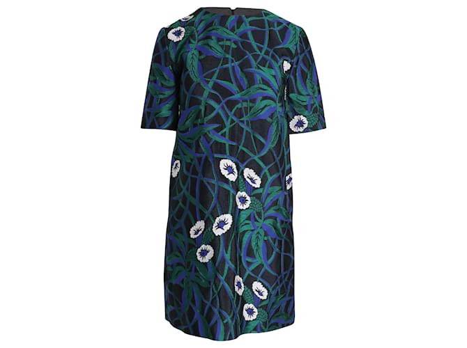 Marni Embroidered Shift Dress in Multicolor Viscose Multiple colors Cellulose fibre  ref.1086052