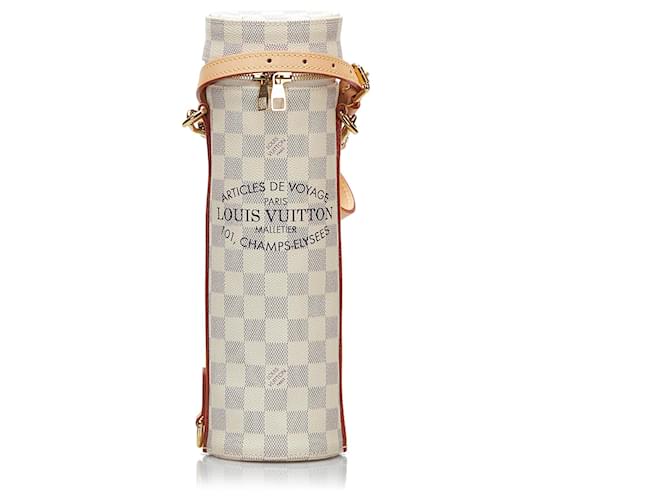 Portabottiglie Louis Vuitton bianco Damier Azur Tela  ref.1086155