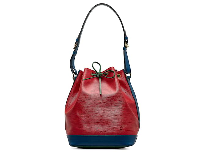 Louis Vuitton Epi Tricolore Rosso Noe GM Blu Pelle  ref.1086170