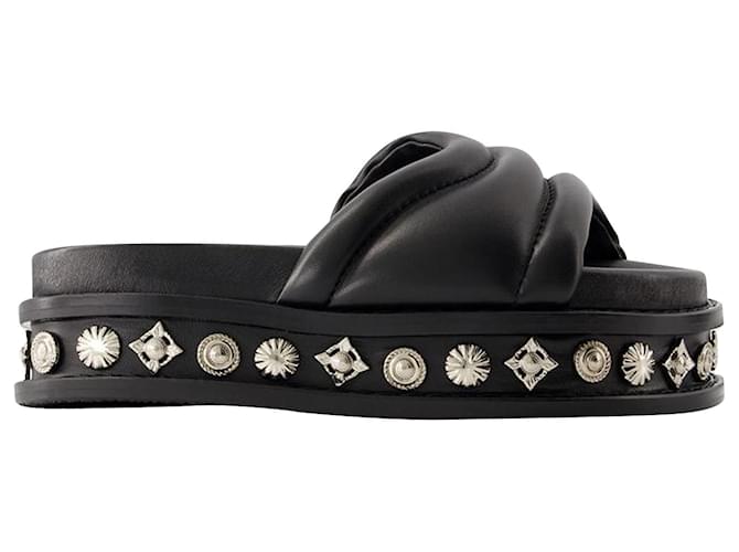 AJ1329 Sandals - Toga Pulla - Leather - Black  ref.1086212