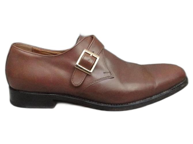 Finsbury sapatos com fivela p 41 Castanho claro Couro  ref.1086288