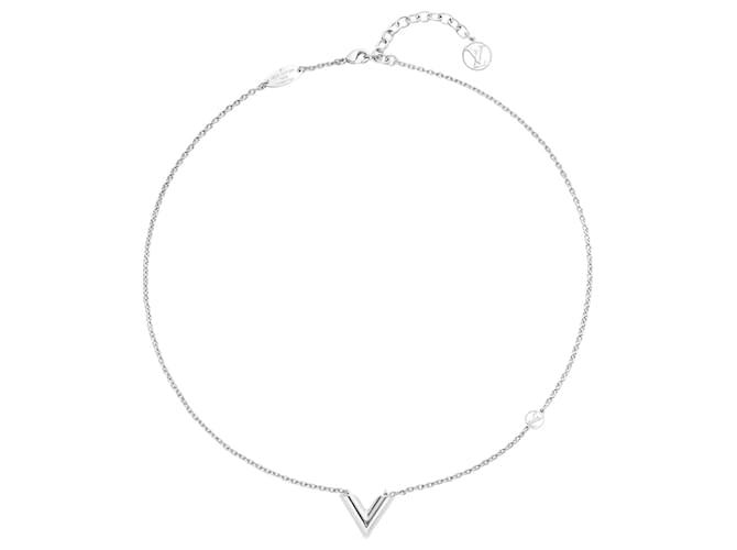 Louis Vuitton LV Halskette neu Silber Metall  ref.1086314