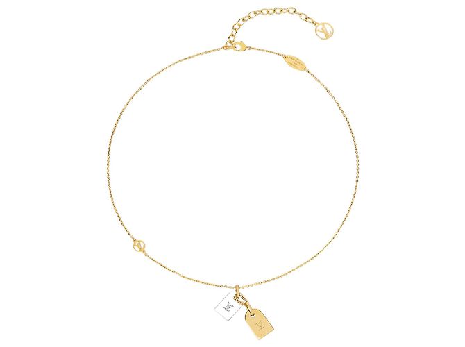 Collier Louis Vuitton Doré en Métal
