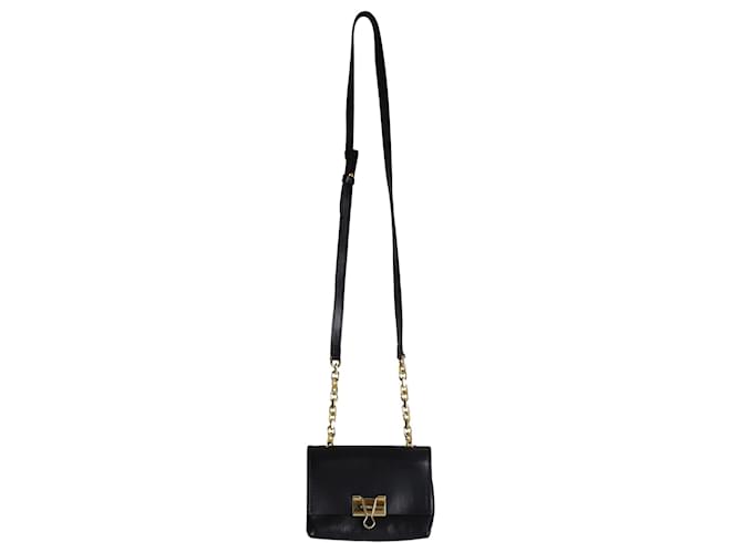 Off White Off-White Soft Small Binder Clip Crossbody Bag in Black Leather  ref.1086329