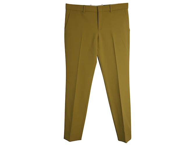 Pantaloni dritti Gucci in lana giallo senape  ref.1086378