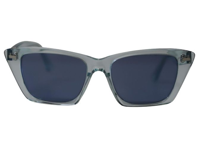 Acne Studios Ingridh Cat-Eye-Sonnenbrille aus hellblauem Acetat