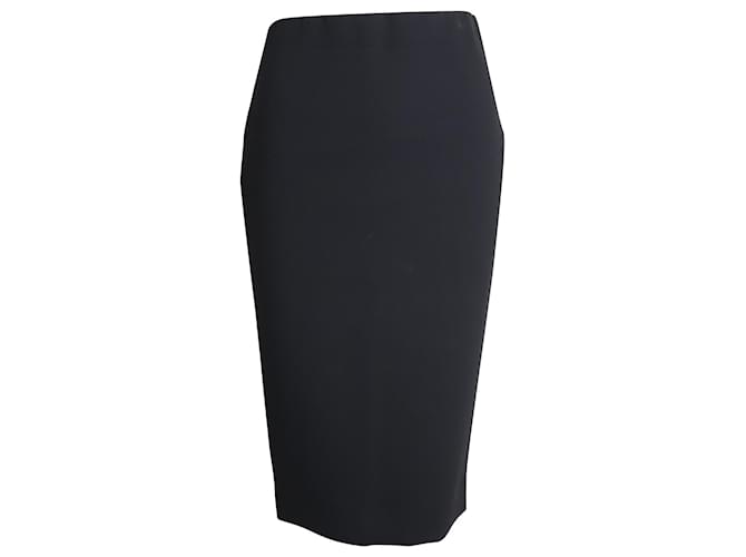 Falda de tubo Victoria Beckham en triacetato negro Sintético  ref.1086442