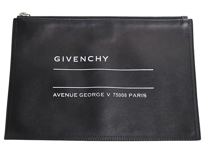 Givenchy Address Pouch in Black Leather