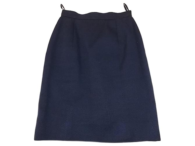 Chanel Skirts Navy blue Cotton  ref.1086486