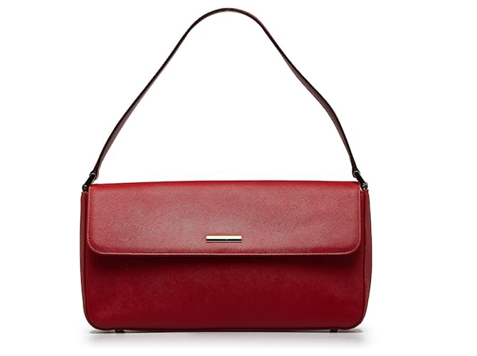 Burberry Red Leather Shoulder Bag Pony-style calfskin  ref.1086514