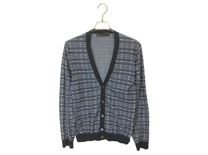 ***LOUIS VUITTON (Louis Vuitton)  Cardigan in maglia di cotone Blu  ref.1086551