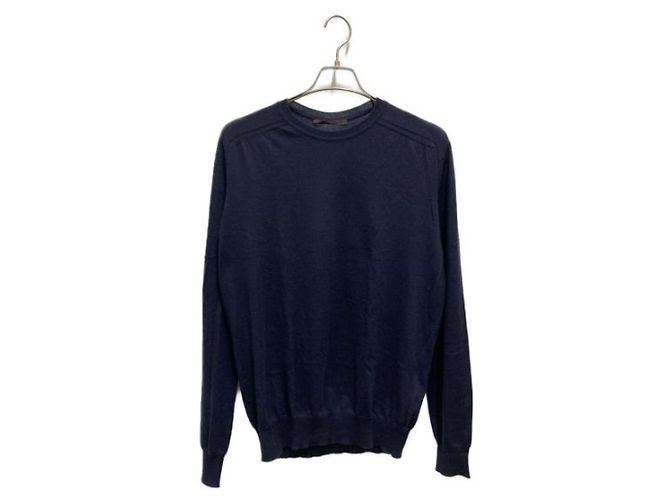 ***LOUIS VUITTON (Louis Vuitton)  Kaschmirpullover mit Rundhalsausschnitt Marineblau