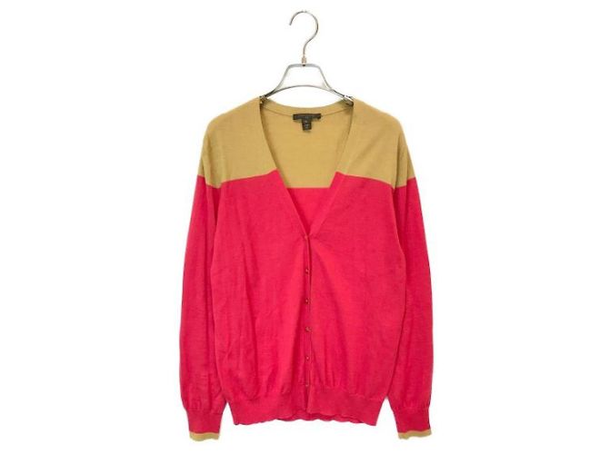 ***LOUIS VUITTON (Louis Vuitton)  cardigan en maille de cachemire et de soie Marron Rose
