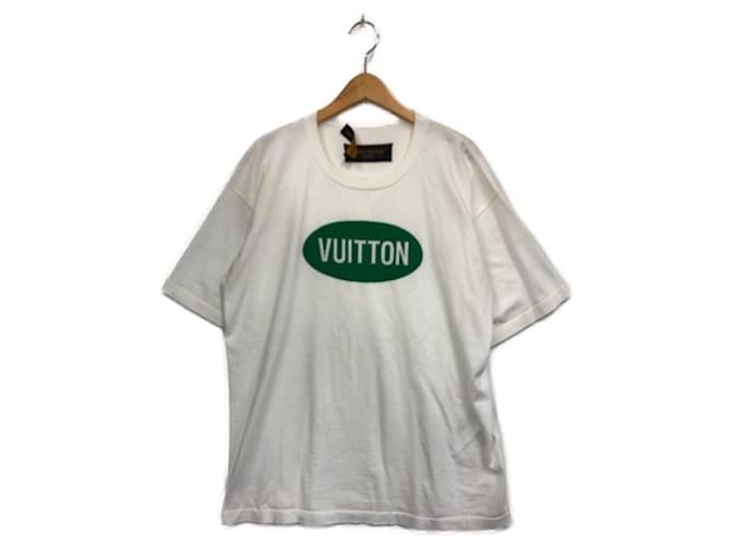 ***LOUIS VUITTON (Louis Vuitton)  tricot à manches courtes Coton Blanc  ref.1086556