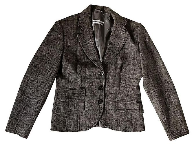 Gerry Weber Multicolored Check Wool Jacket Multiple colors
