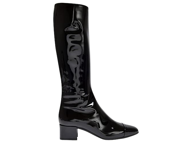 Carel Malaga Boots in Black Patent Leather  ref.1086565