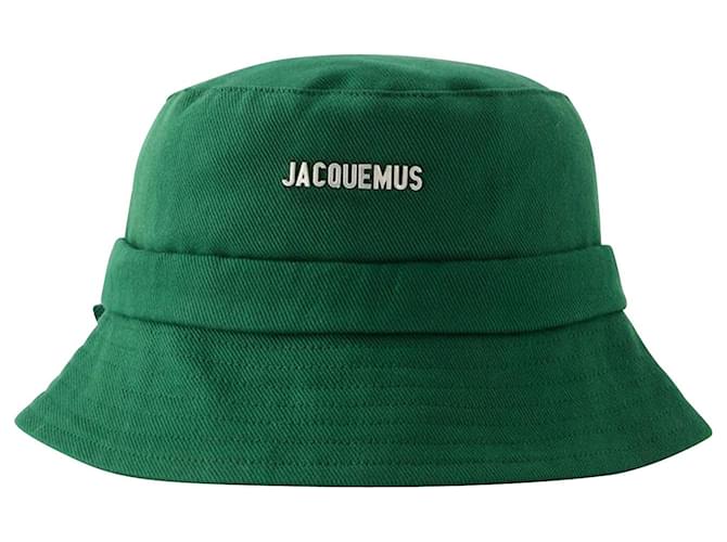 Cappello da pescatore Le Bob Gadjo - Jacquemus - Cotone - Verde  ref.1086575