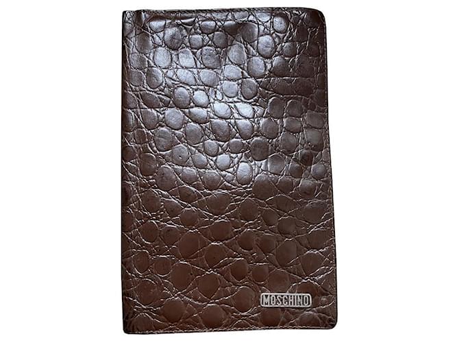 Moschino Wallets Brown Leather  ref.1086612