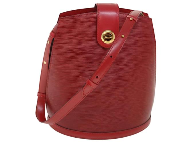 LOUIS VUITTON Epi Cluny Shoulder Bag Red M52257 LV Auth ar10346b Leather  ref.1086915