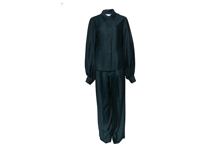Bottega Veneta, costume pyjama vert Viscose  ref.1086986