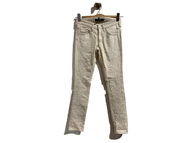 ISABEL MARANT  Jeans T.US 24 cotton Beige  ref.1086992