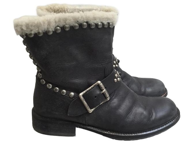 HTC Ankle boots T.EU 37 Leather Black