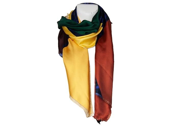 Autre Marque Odeeh, lenço estampado multicolorido Multicor Seda  ref.1087044