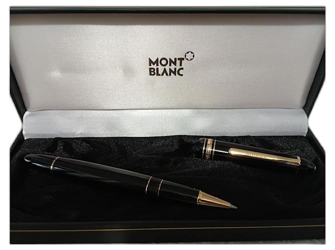 Montblanc Roller Meisterstuck oro, modello : Personalizzazione regalo aziendale Legrand n 30 RB 162 Serio Nero Resina  ref.1087064