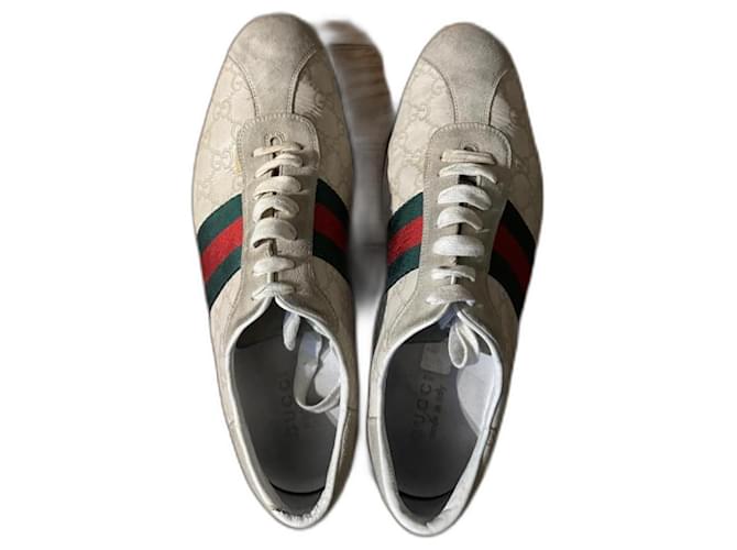 Gucci Sneakers Beige Leather  ref.1087073