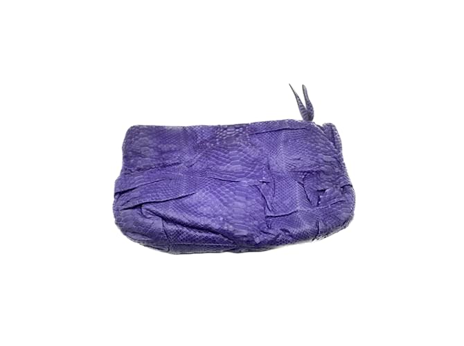 ZAGLIANI  Clutch bags T.  leather Purple  ref.1087108
