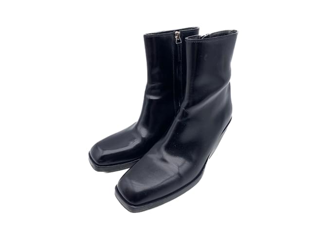 KHAITE  Ankle boots T.eu 39 leather Black  ref.1087132
