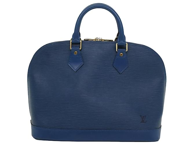 Louis Vuitton Alma Azul Couro  ref.1087322