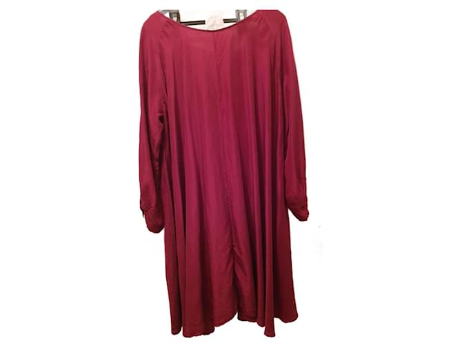 dress collection 2022 Forte forte 100% soie Dark red Silk  ref.1087434